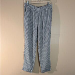 H&M Black & White Geometric Pull-On Pants
